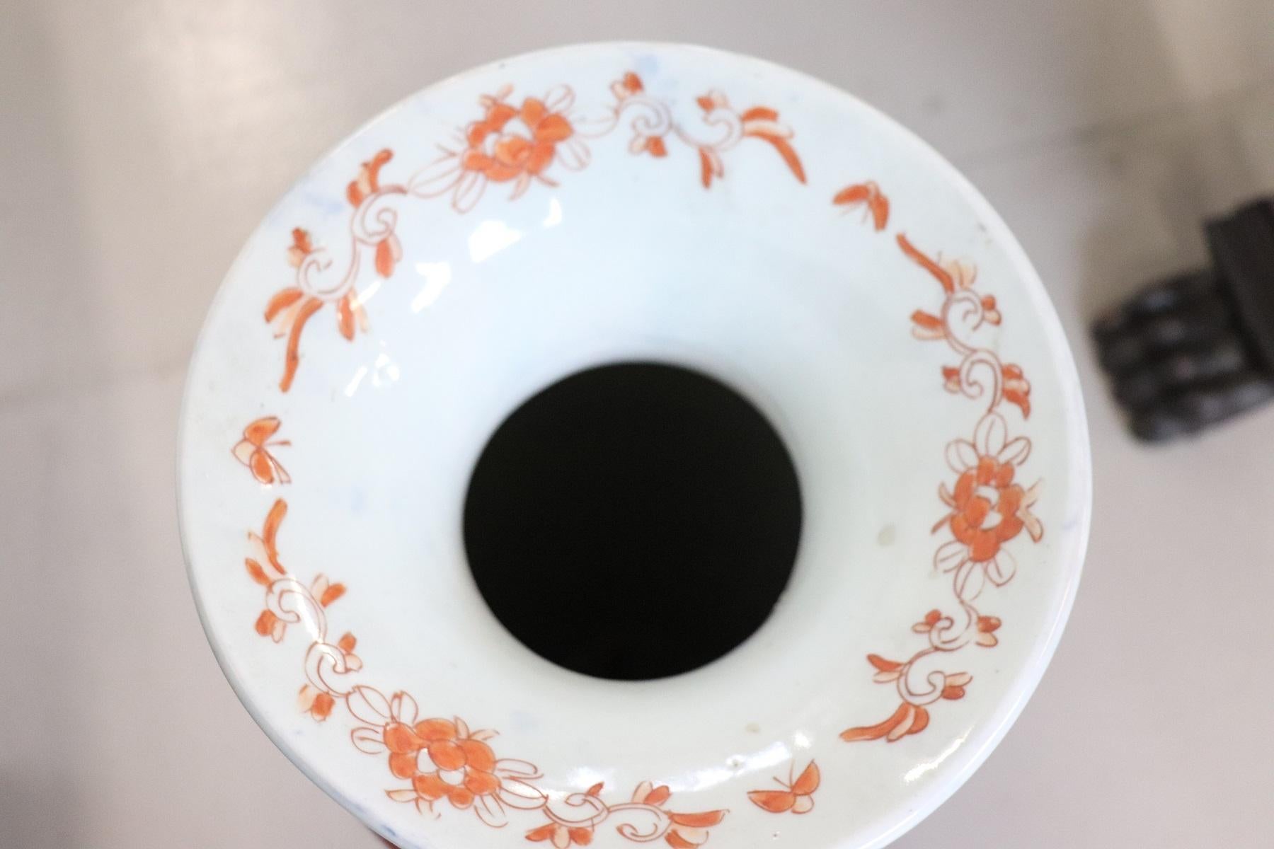 19th Century Japanese Artistic Imari Large Vase in Hand Painted Porcelain 6