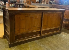 Early 20th Century Japanese Bamboo Cabinet With Sliding Doors