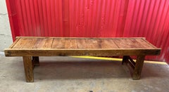 19th-Century Japanese Bench in Hinoki Wood