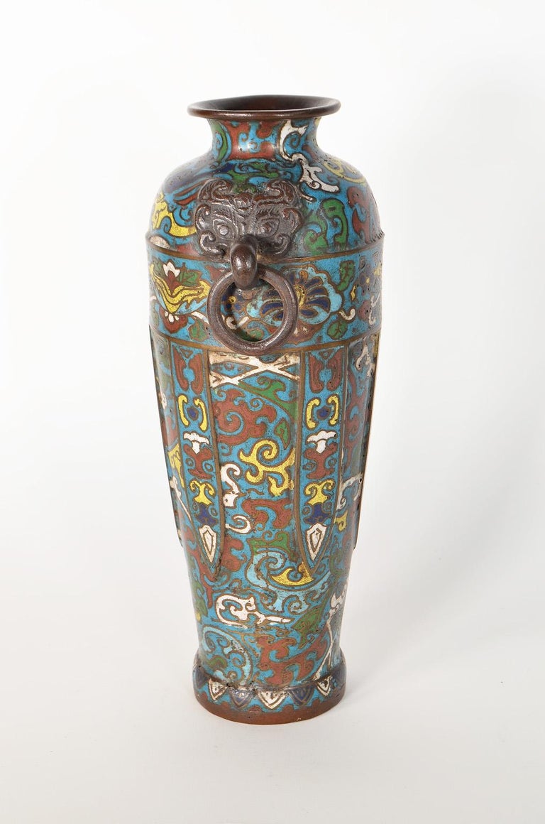 Snart svinekød jeg er syg Circa 1900 Japanese Bronze Champleve Enamel Vase Meiji Period , Antik For  Sale at 1stDibs | antik vase
