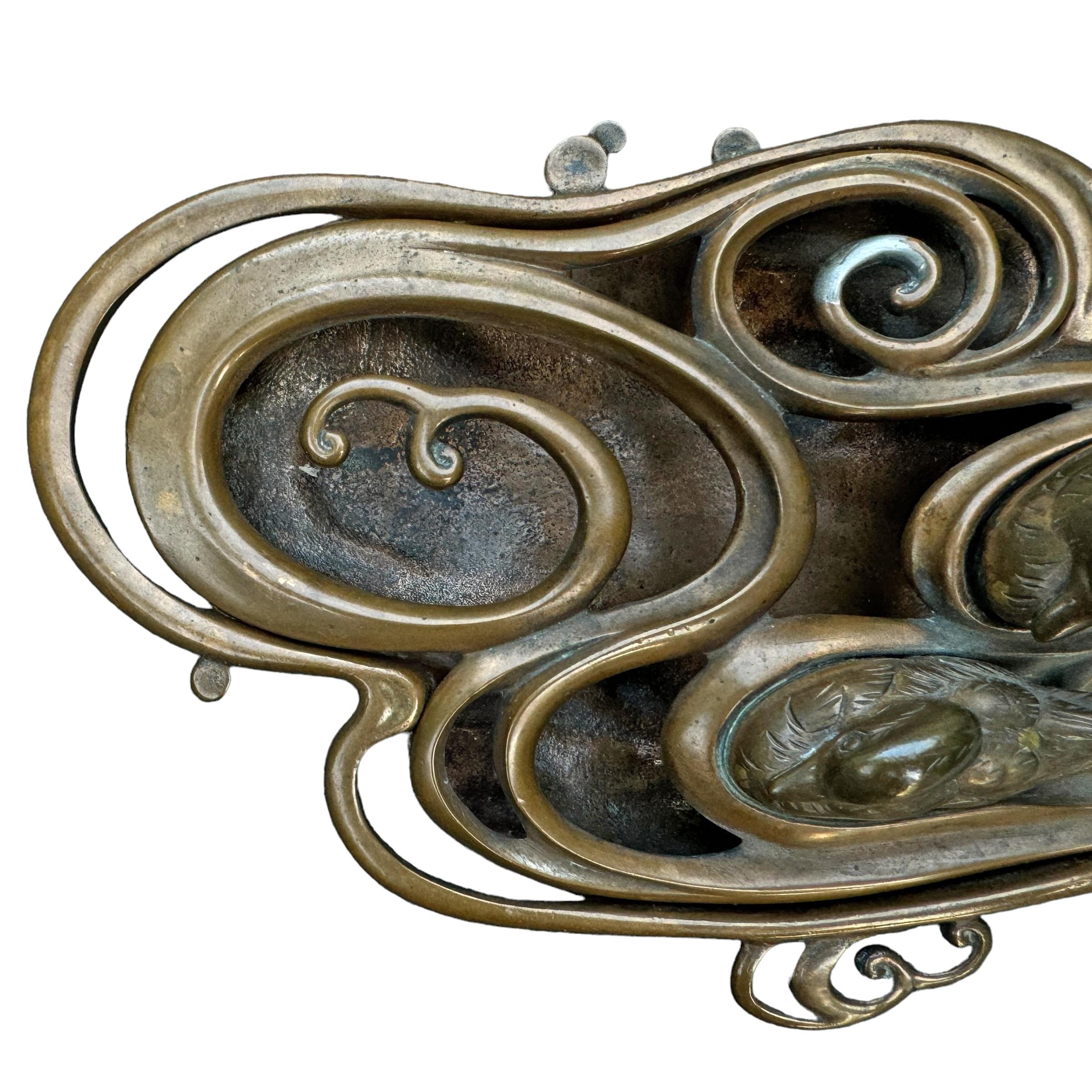 19th Century Japanese Bronze Duck Incense Burner 3