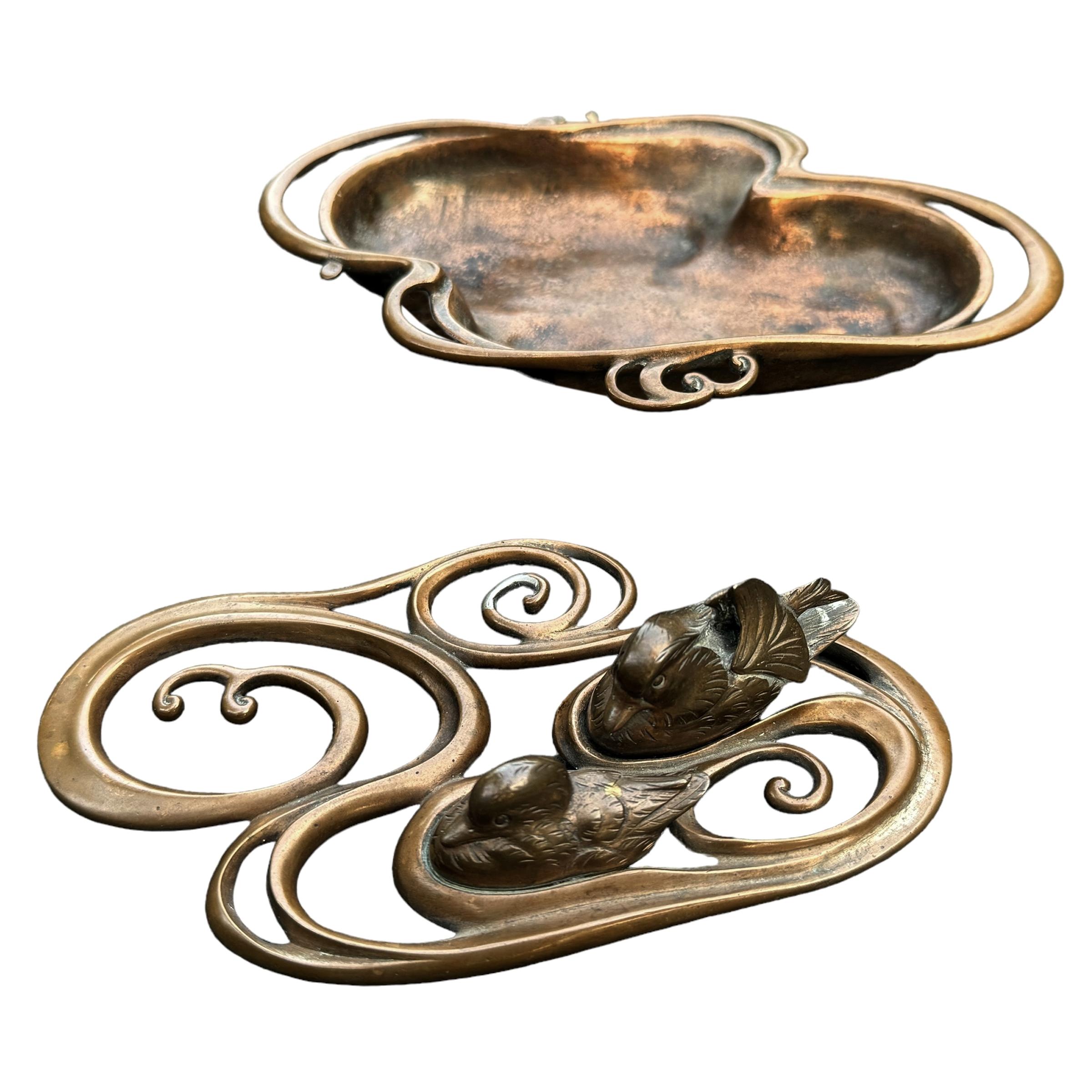 19th Century Japanese Bronze Duck Incense Burner 4