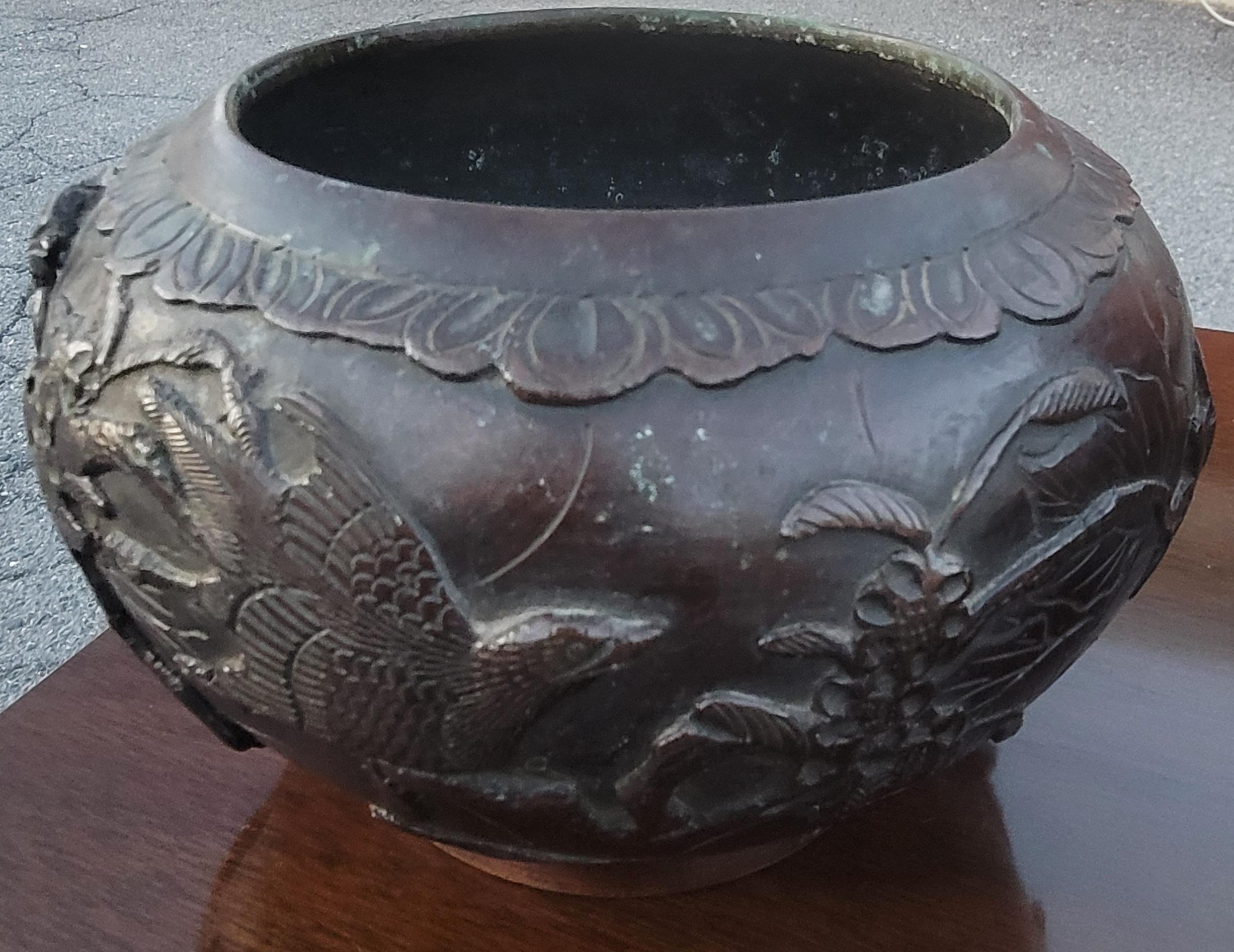 19th Century Japanese Bronze Planters Jardinieres For Sale 4