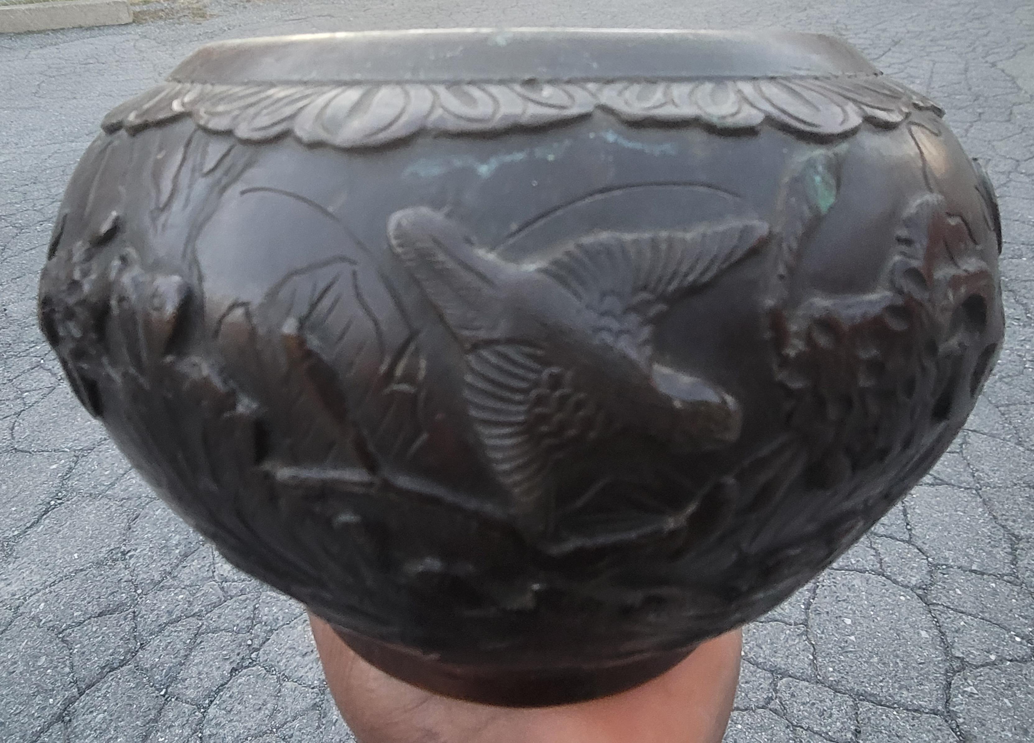 19th Century Japanese Bronze Planters Jardinieres For Sale 1