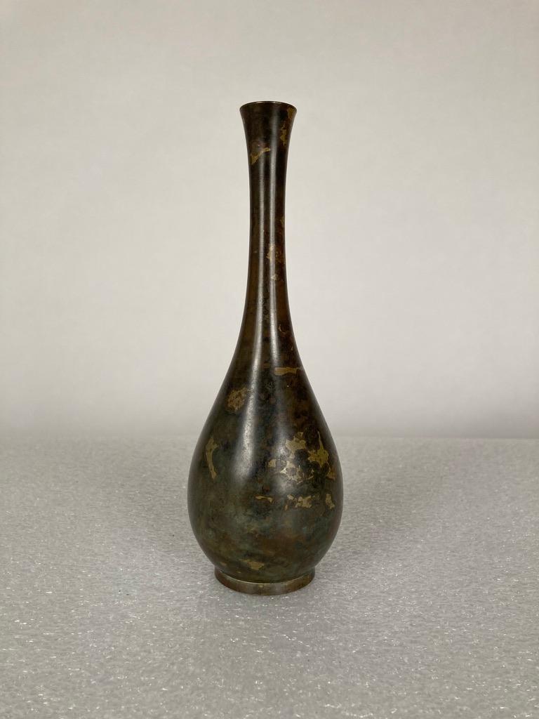 Patinated 19th Century Japanese Bronze Vase