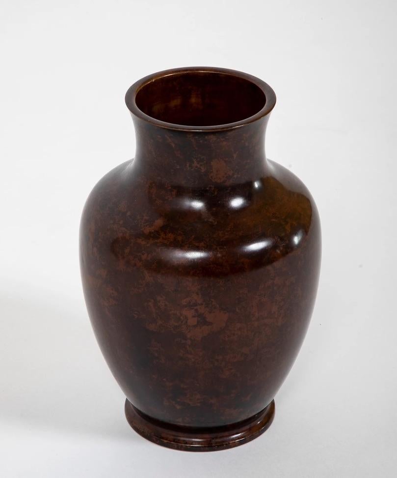 Japonisme 19th Century Japanese Bronze Vase For Sale