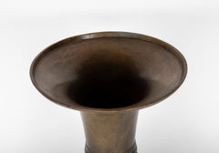 19th Century Japanese Bronze Vase, Large Scale