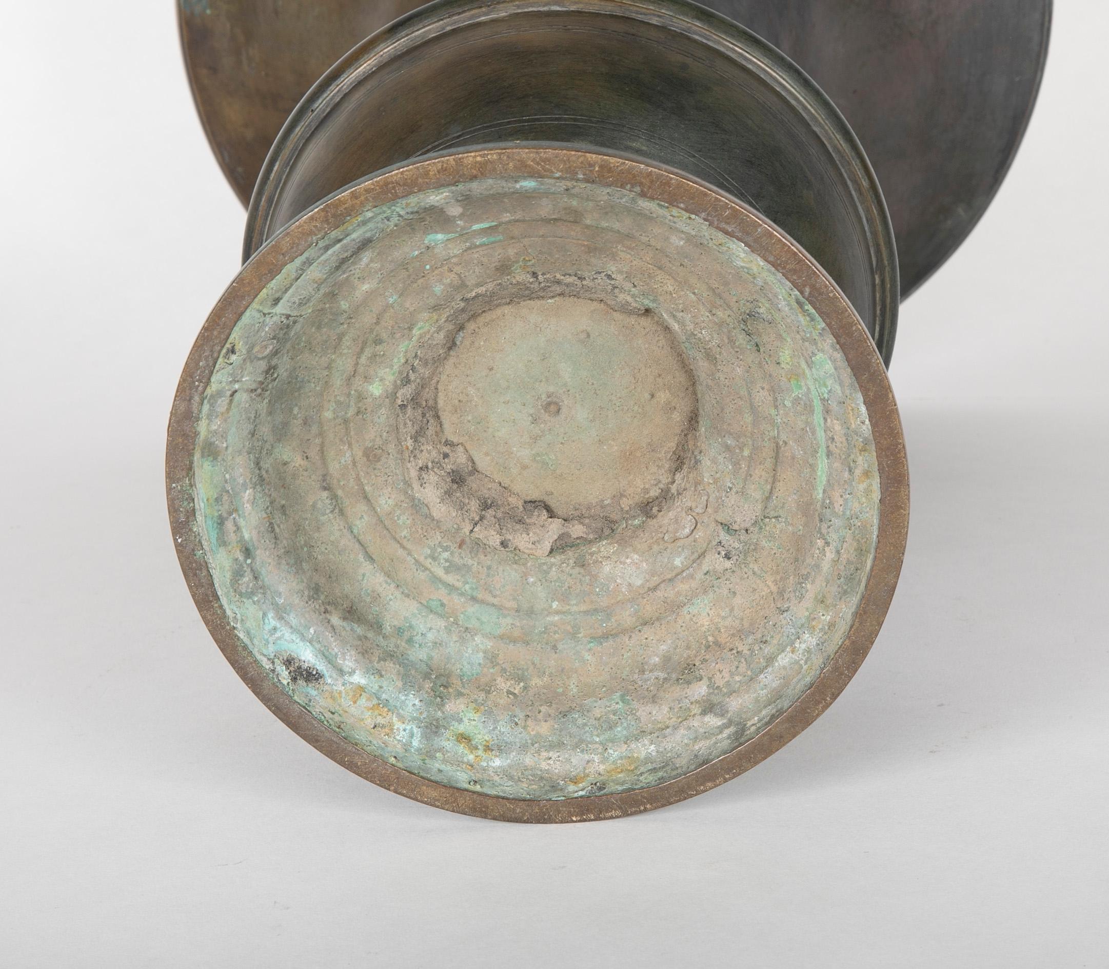 19th Century Japanese Bronze Vase, Large Scale 1