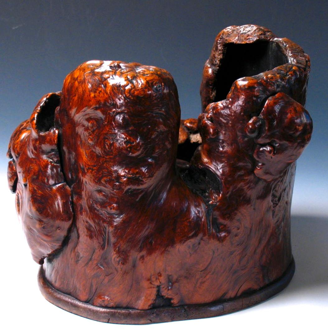 19th Century Japanese Burl Wood Hibachi 2