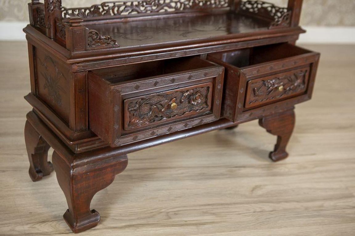 Armadio giapponese del XIX secolo in legno esotico di colore marrone in vendita 4
