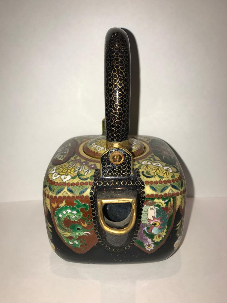Other 19th Century, Japanese Cloisonné Enamel Teapot - Meiji Period For Sale