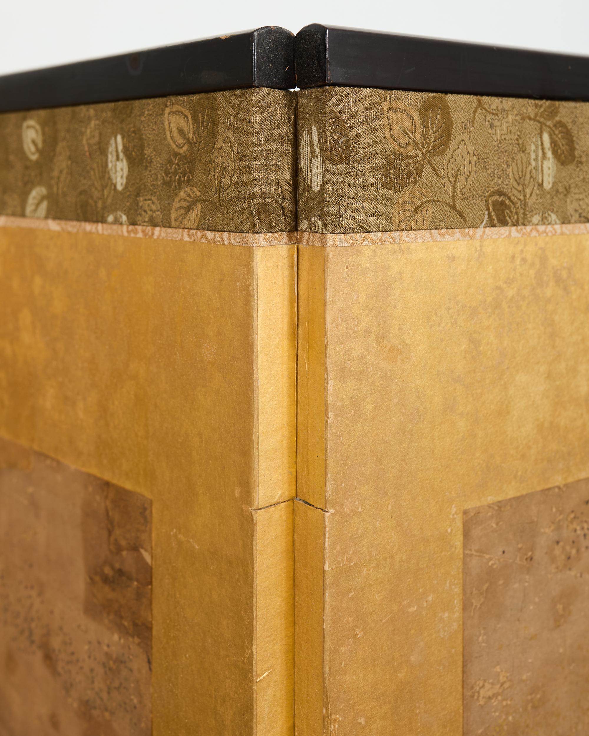 Écran japonais Edo du XIXe siècle à six panneaux Scènes de Kyoto en vente 11