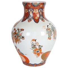 Antique 19th Century Japanese Fukagawa Vase