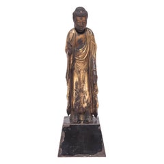 19th Century Japanese Gilt Standing Buddha