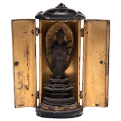 19th Century Japanese Gilt Traveling Shrine