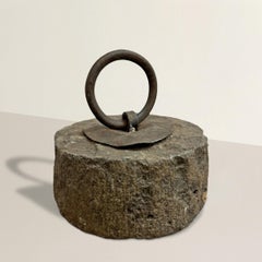 Japanisches Granitgewicht des 19. Jahrhunderts