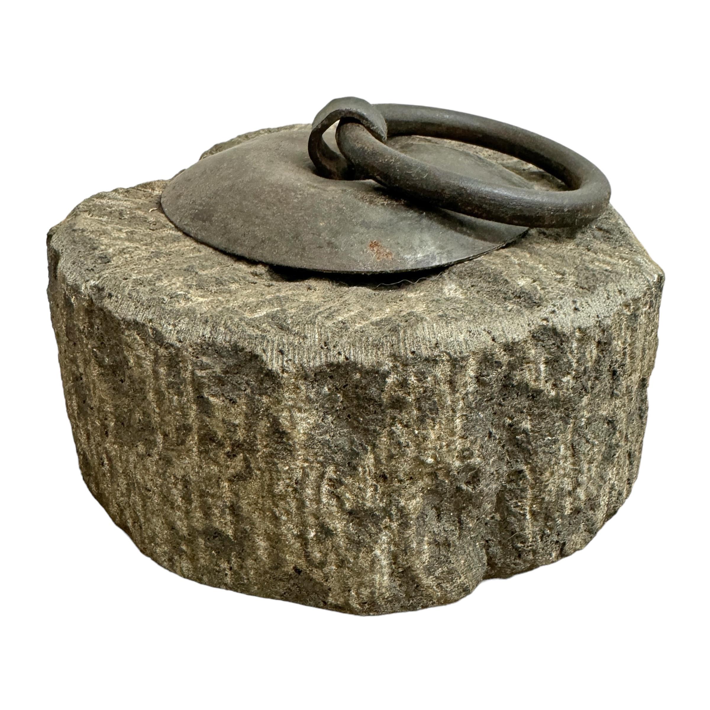 Granit Poids du granit japonais du 19ème siècle