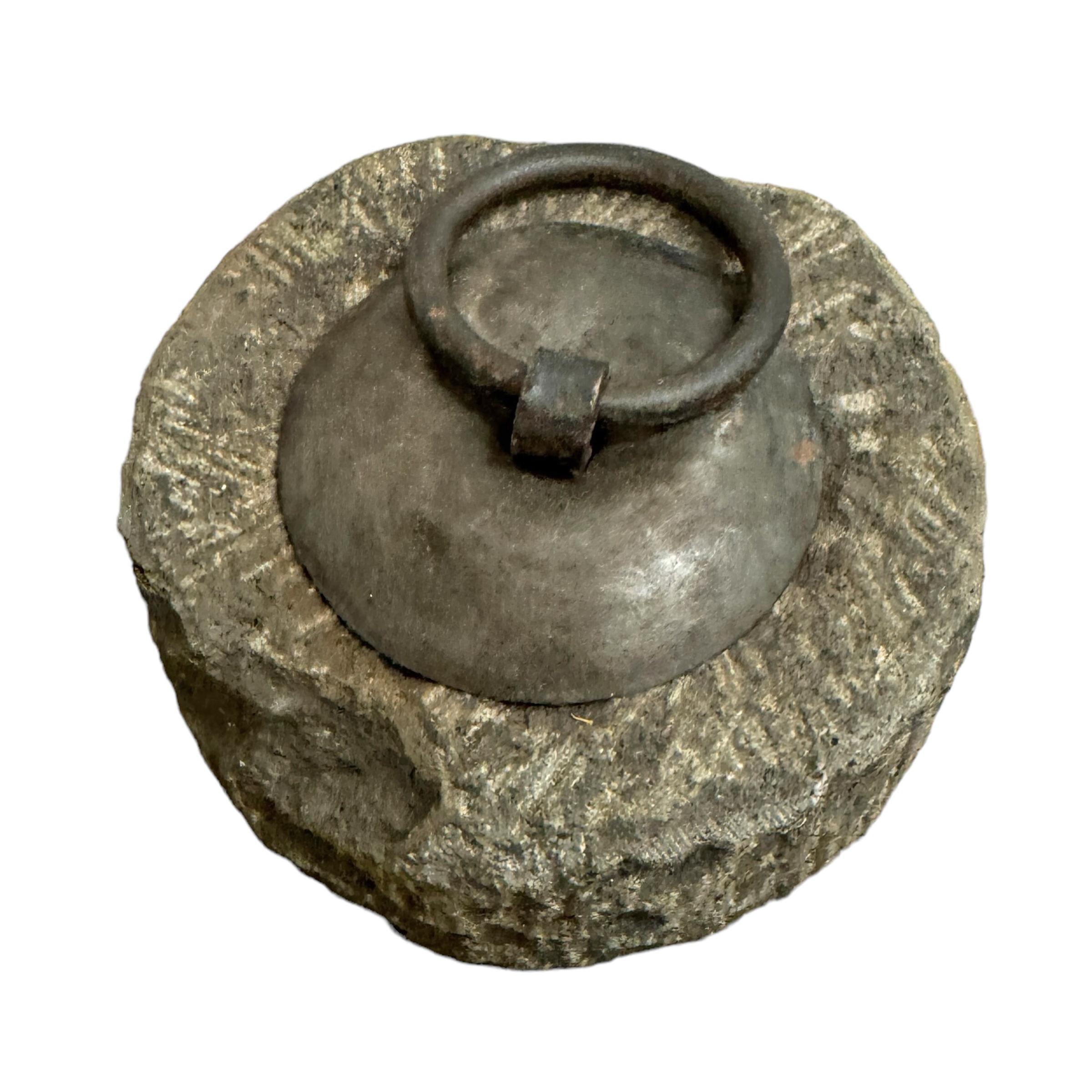 Poids du granit japonais du 19ème siècle 1