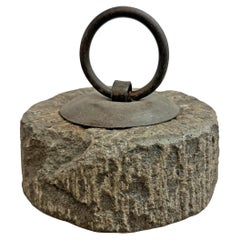 19th Century Japanese Granite Weight