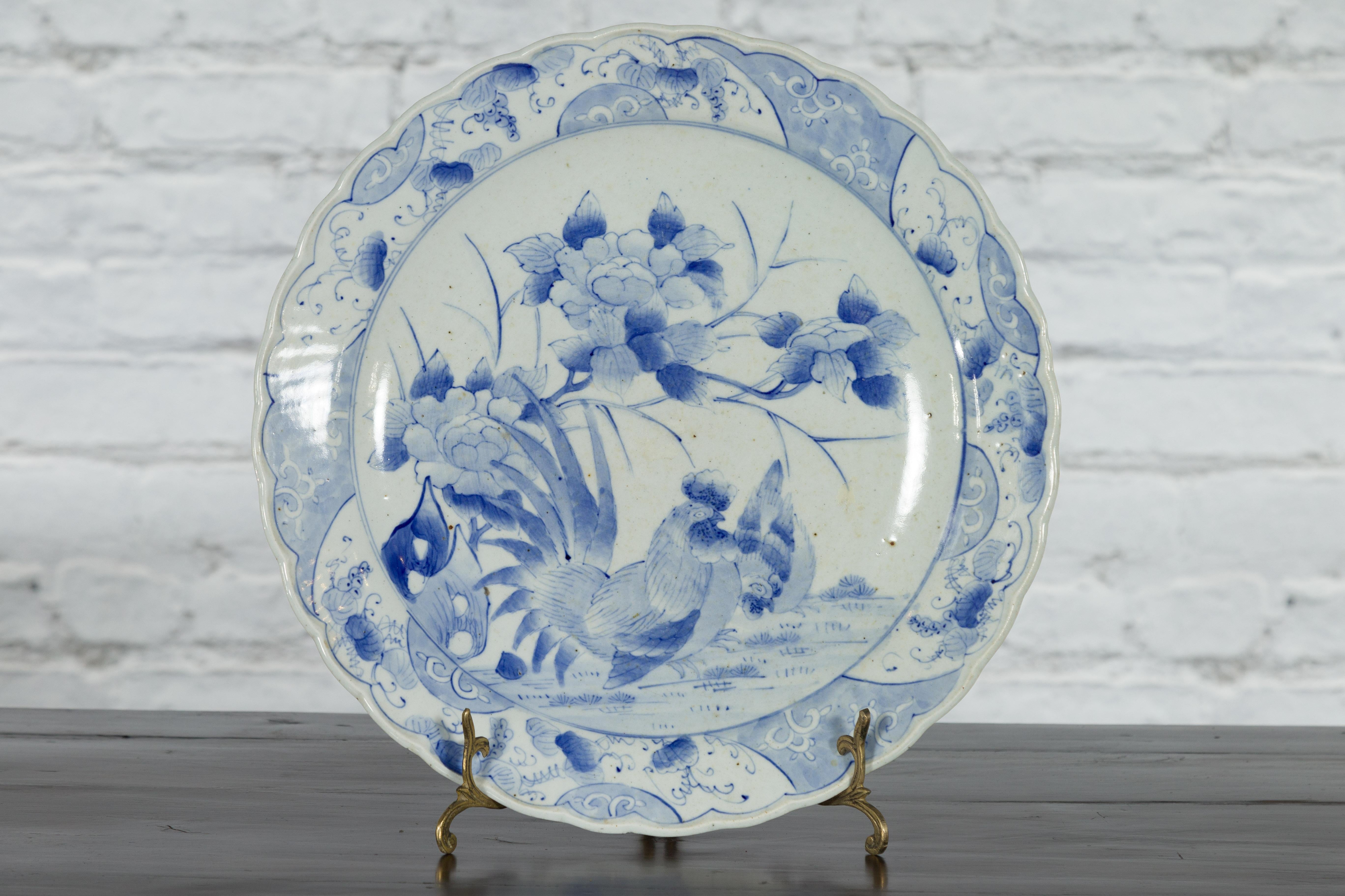 japanese blue and white porcelain plates