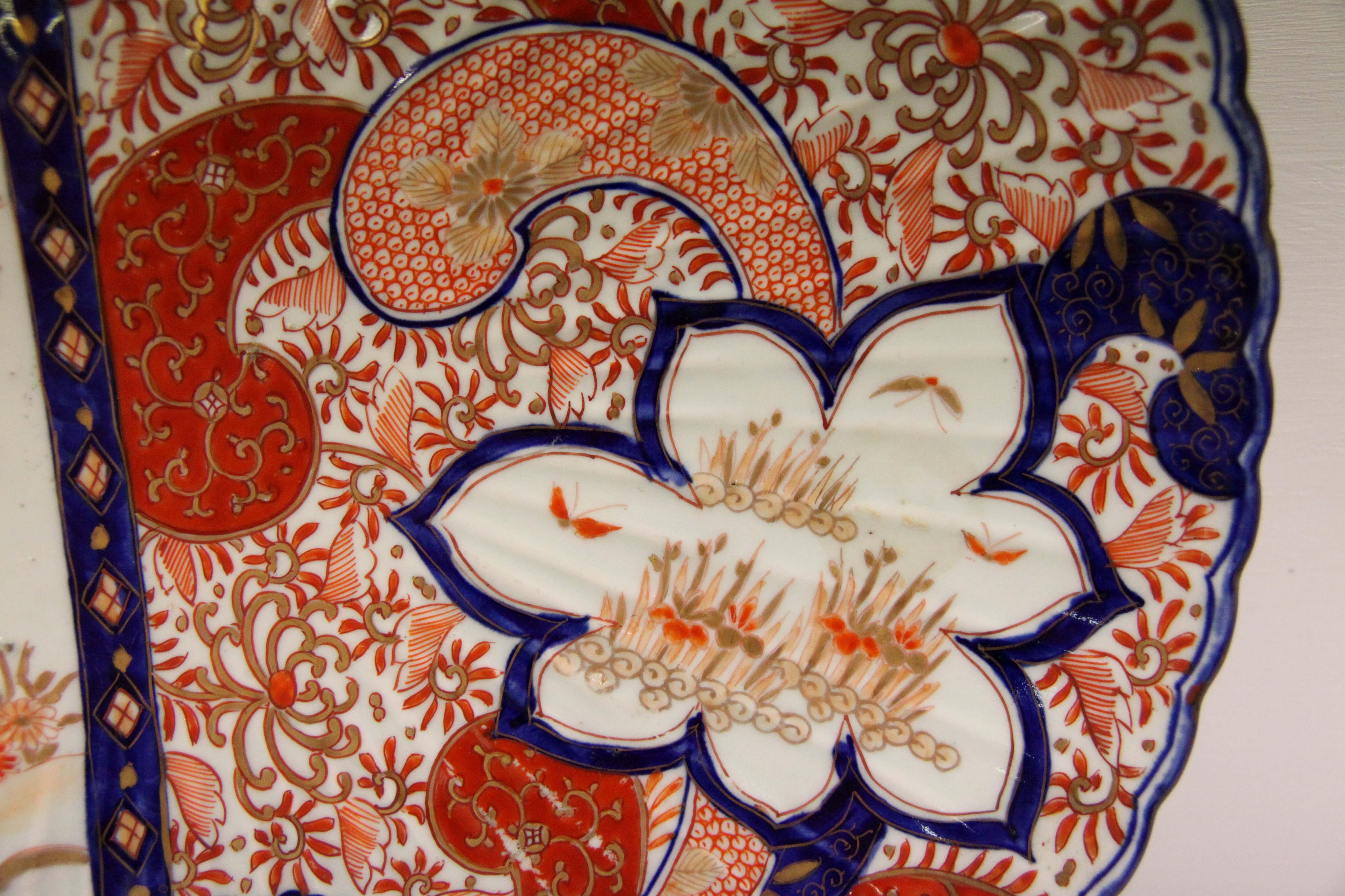 19th Century Japanese Imari Chager In Good Condition In Wilson, NC