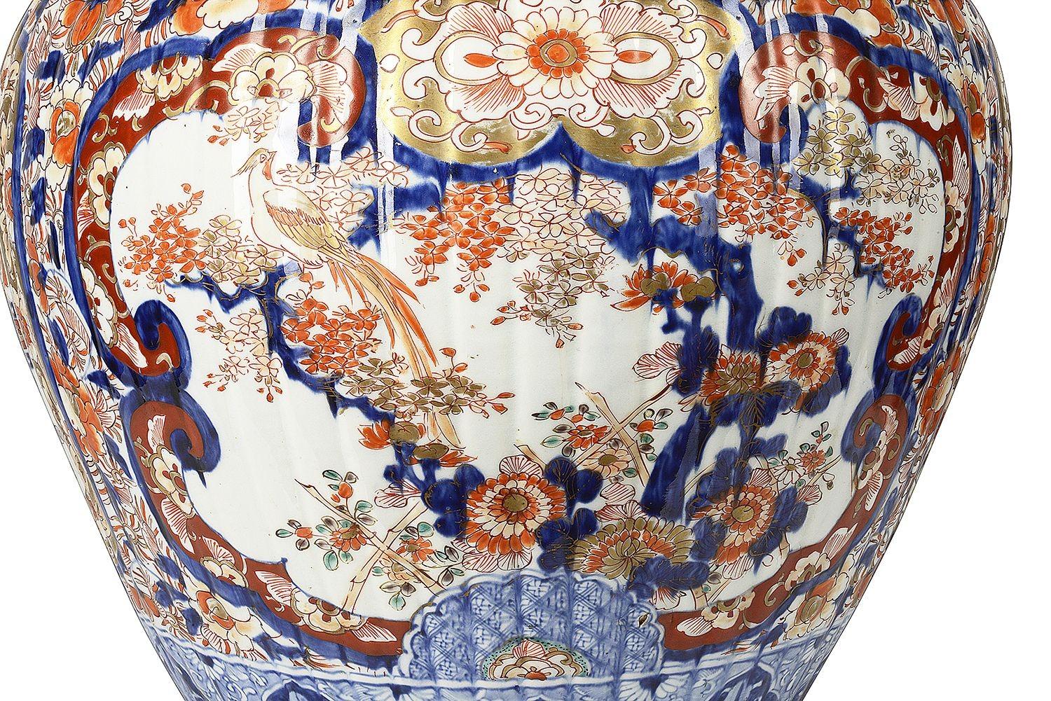 Porcelain 19th Century Japanese Imari Jardiniere