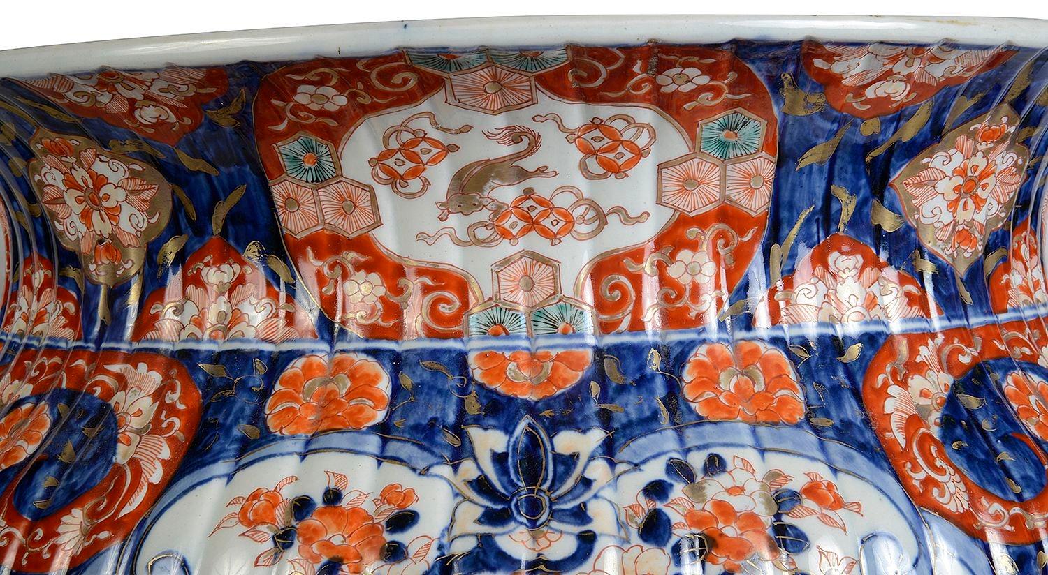 19th Century Japanese Imari jardiniere 1