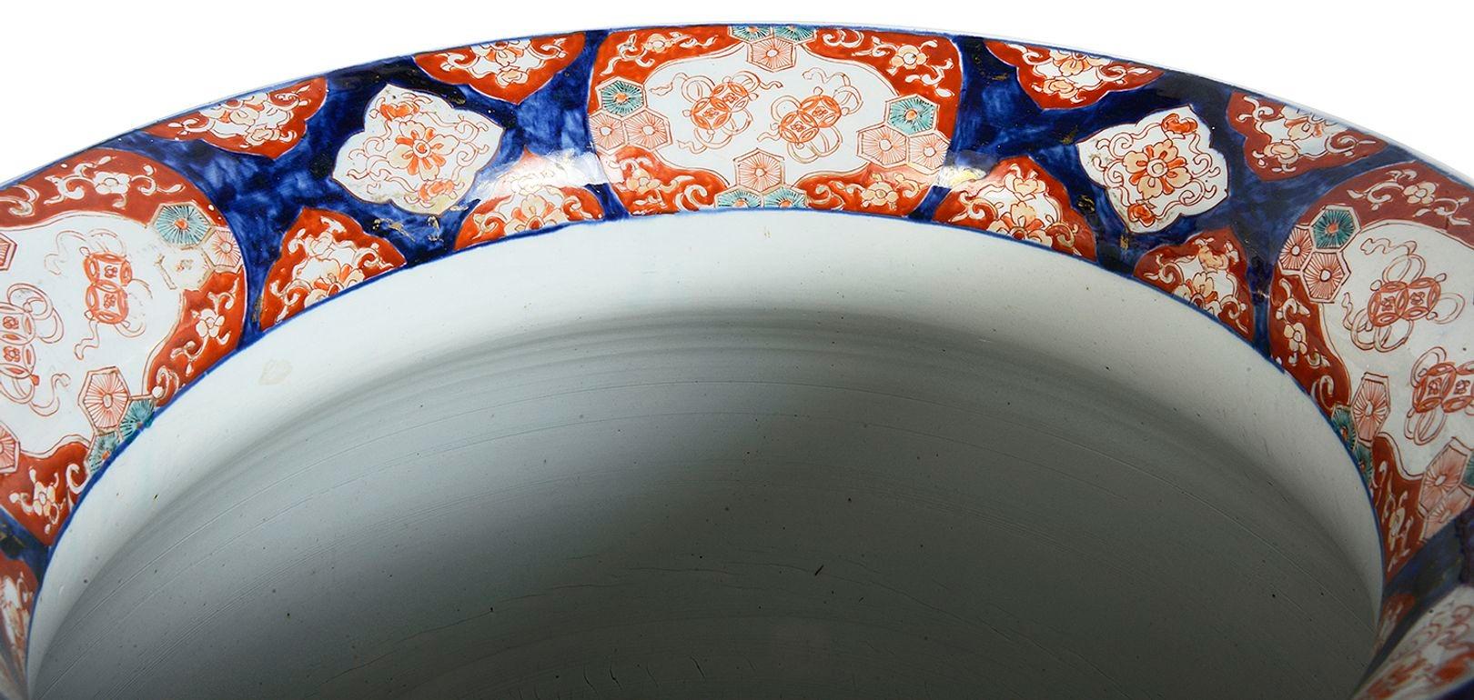 19th Century Japanese Imari jardiniere 2