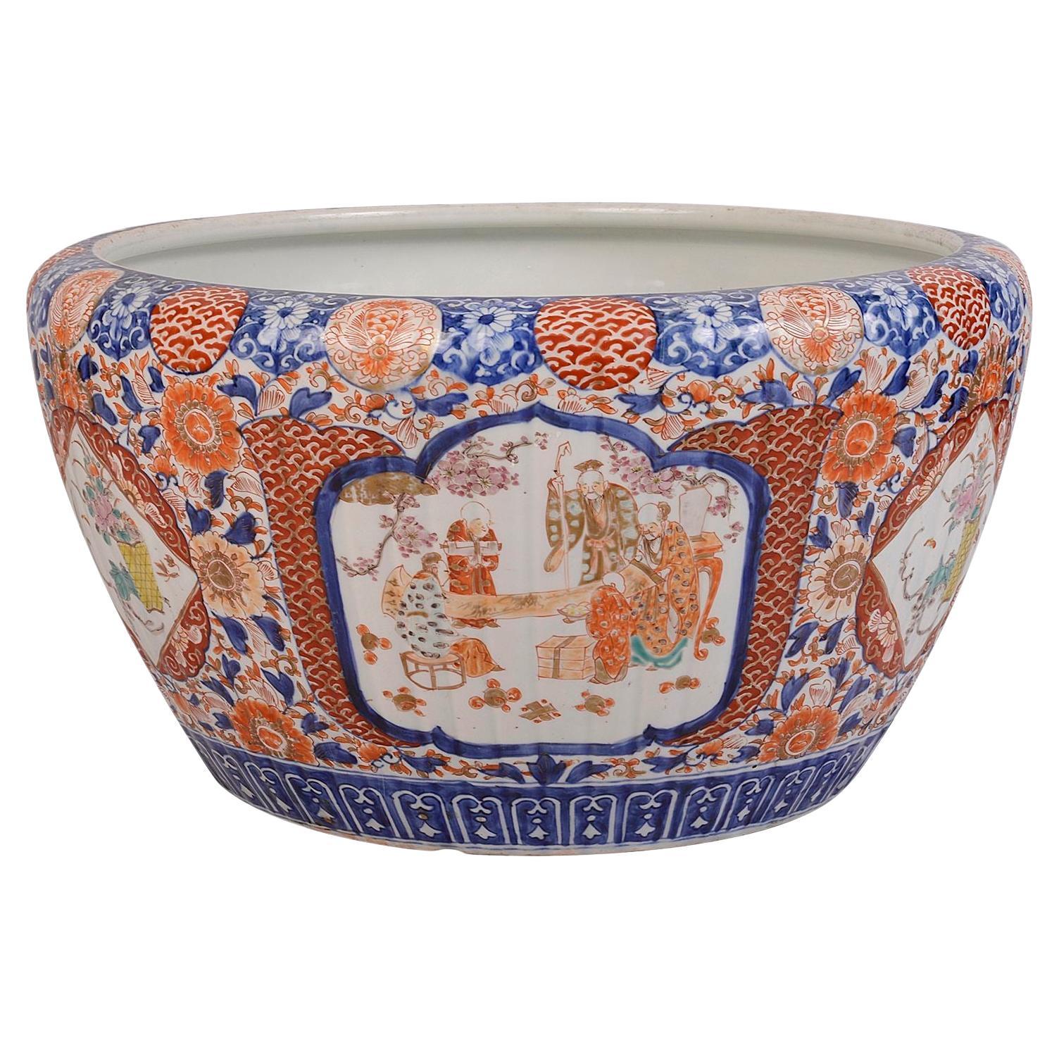 Jardinière japonaise Imari du 19e siècle.