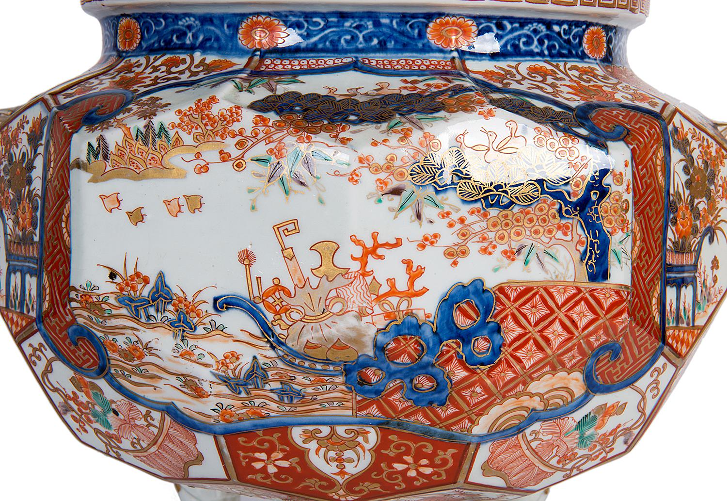 Porcelain 19th Century Japanese Imari Koro