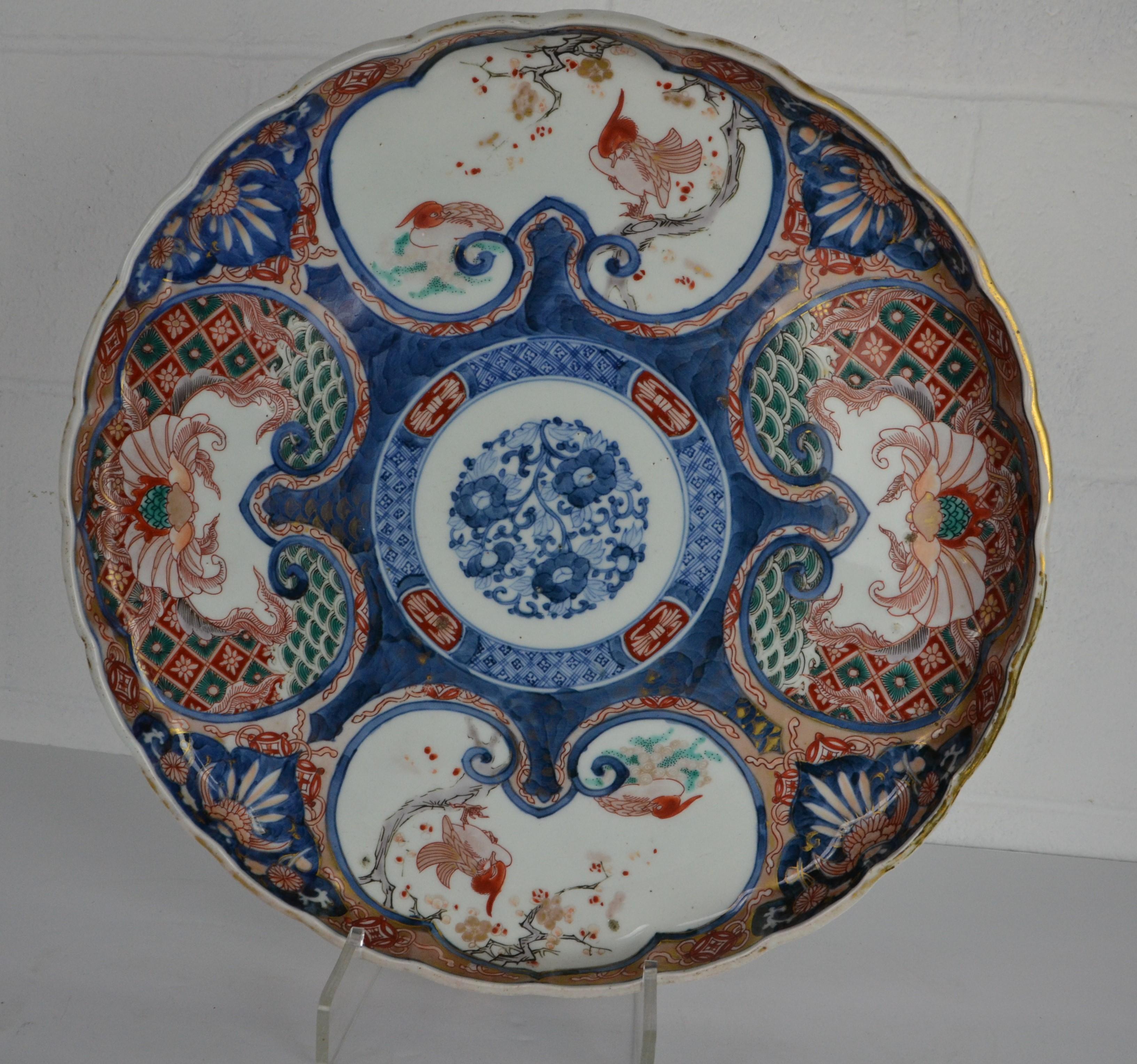 19th Century Japanese Imari Platter In Good Condition In Pomona, CA