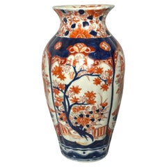 19th Century Japanese Imari Porcelain Vase, Hand-Painted