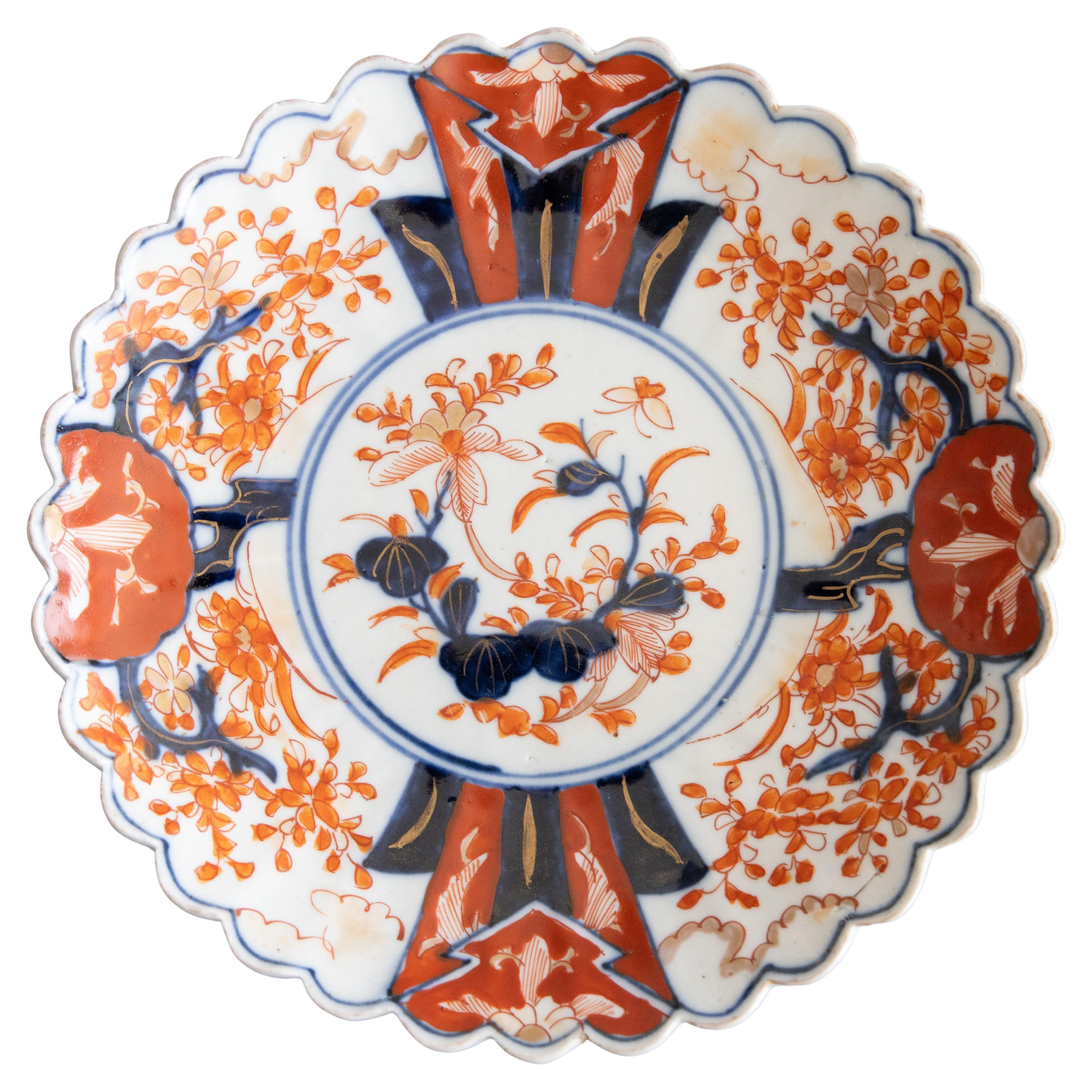 19th Century Japanese Imari Scalloped Plate