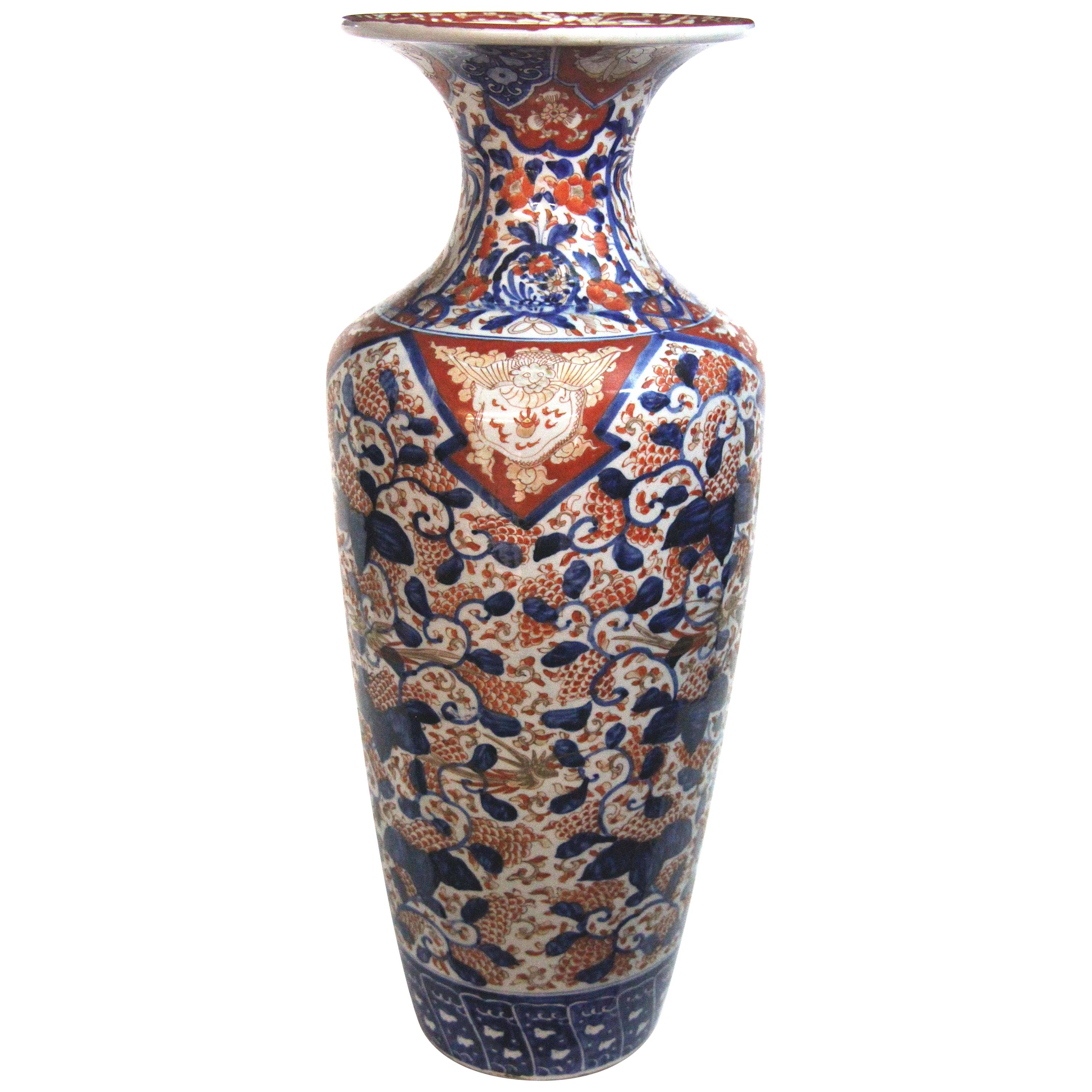 19th Century Japanese Imari Temple Vase