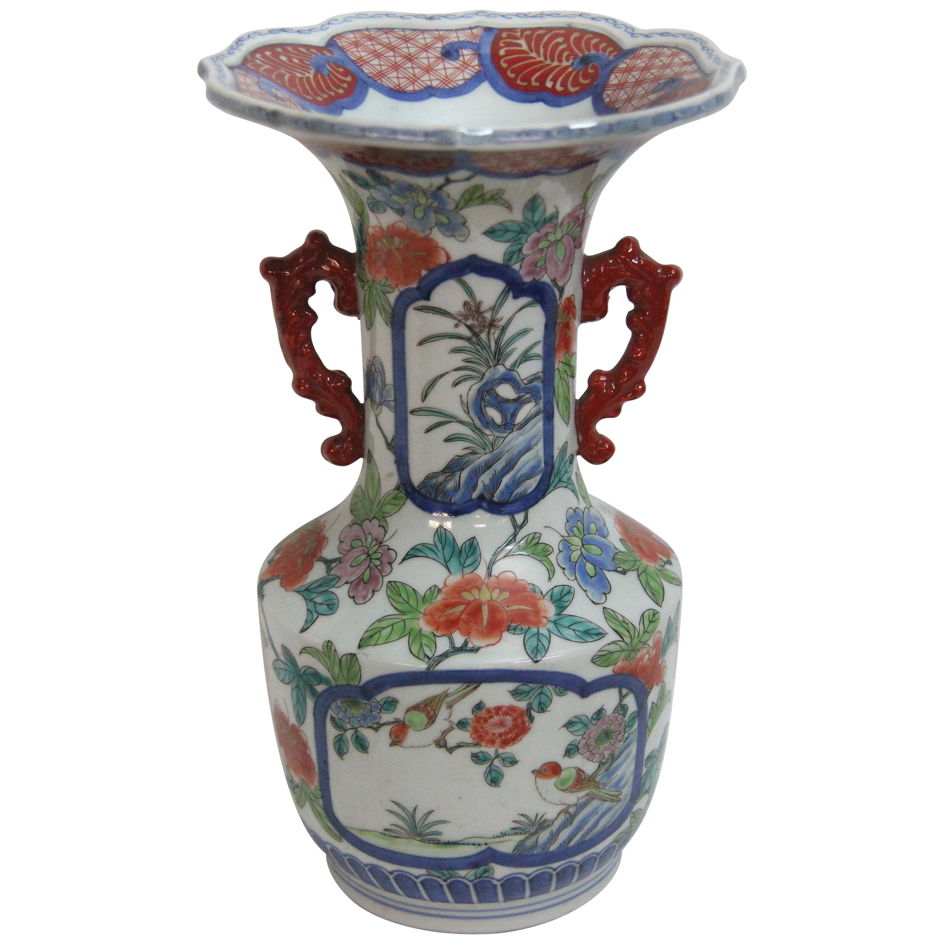 19th Century Japanese Imari Two Handle Vase