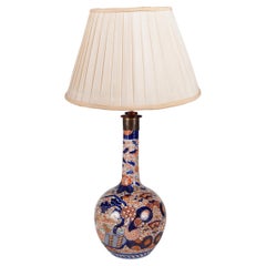 Antique 19th Century Japanese Imari Vase / Lamp