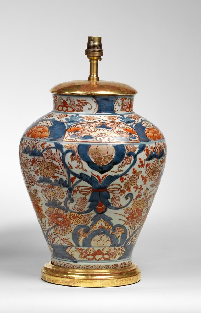 19th Century Japanese Imari Vase Now Mounted as a Lamp For Sale at 1stdibs