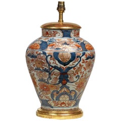 Antique 19th Century Japanese Imari Vase Now Mounted as a Lamp
