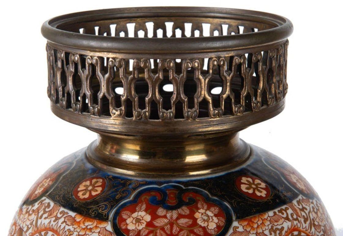 Japanische Imari-Vase oder Lampe aus dem 19. Jahrhundert im Angebot 4