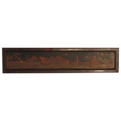 19th Century Japanese Inlaid Wood Plaque