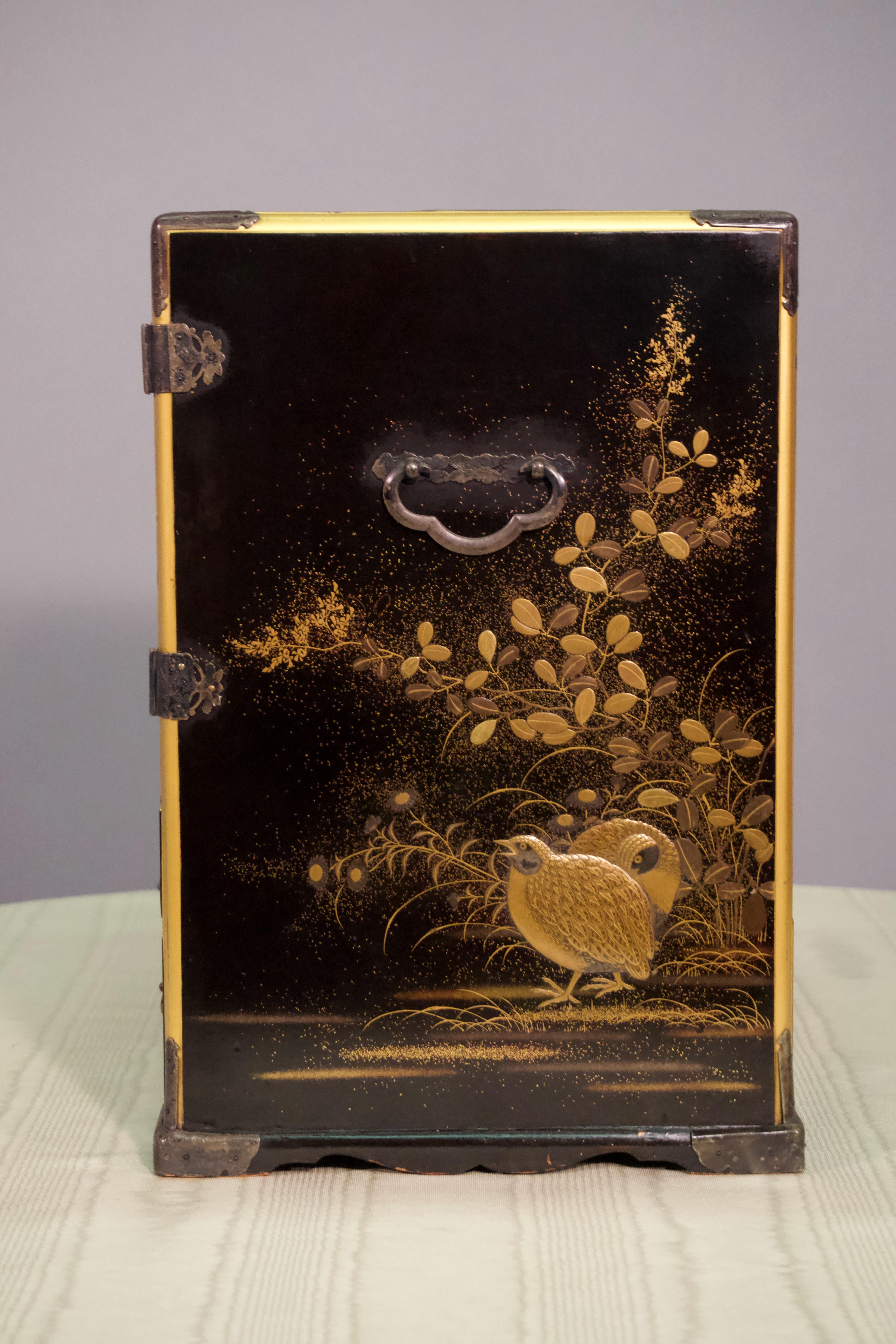 19th Century Japanese Lacquer Miniature Cabinet 1