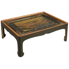 19th Century Japanese Lacquer Panel Low Table