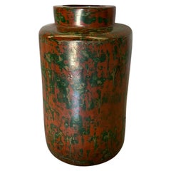 Taisho/Early Showa Japanese Lacquered Bronze Vase