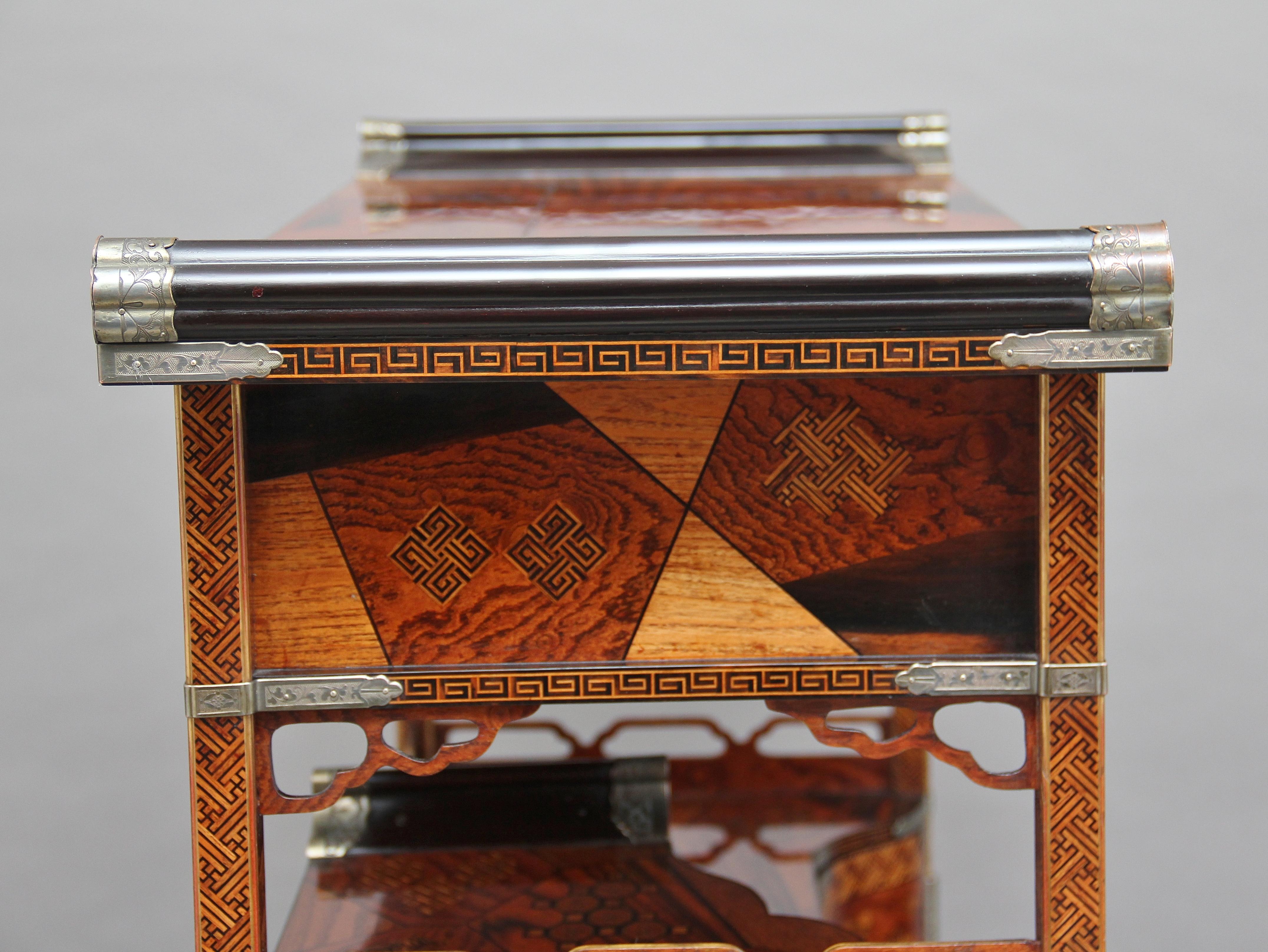 19th Century Japanese Marquetry Cabinet 8