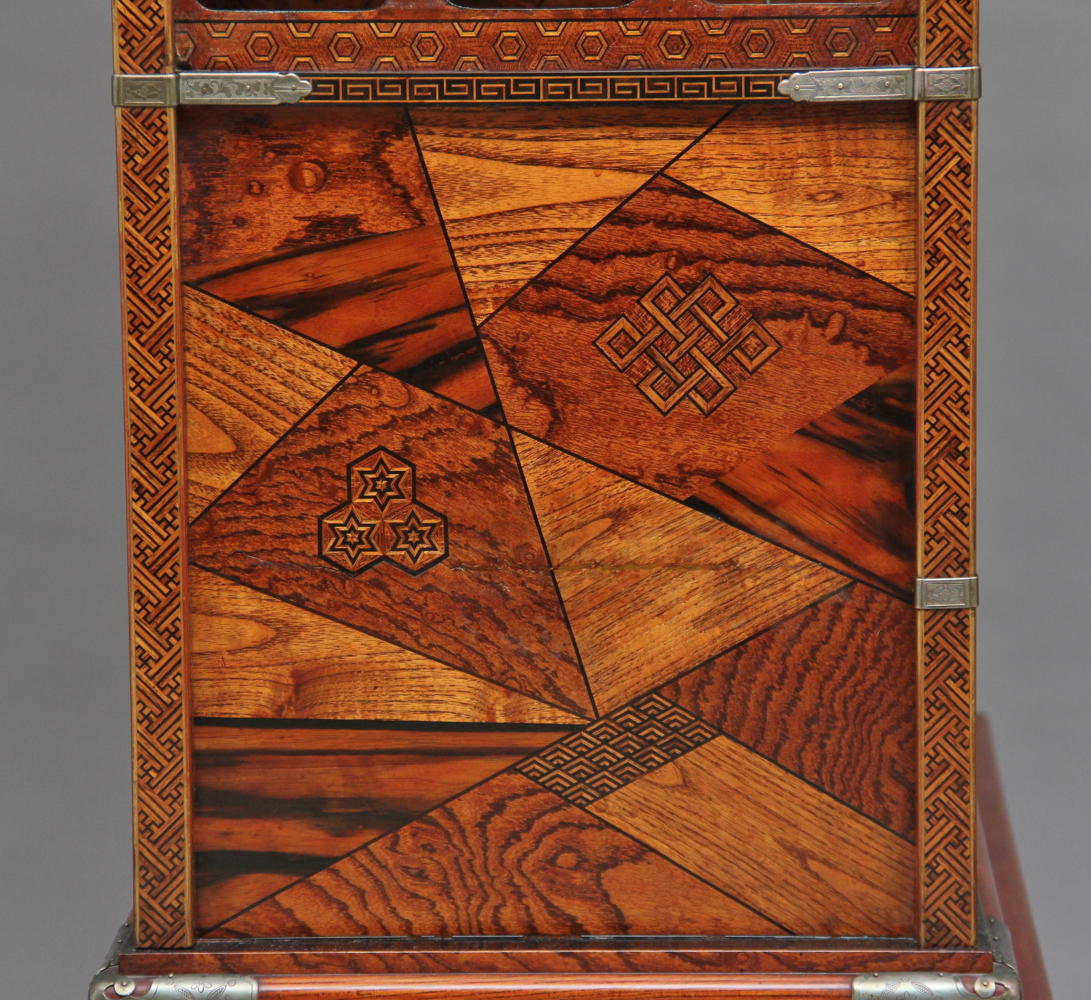 19th Century Japanese Marquetry Cabinet 11
