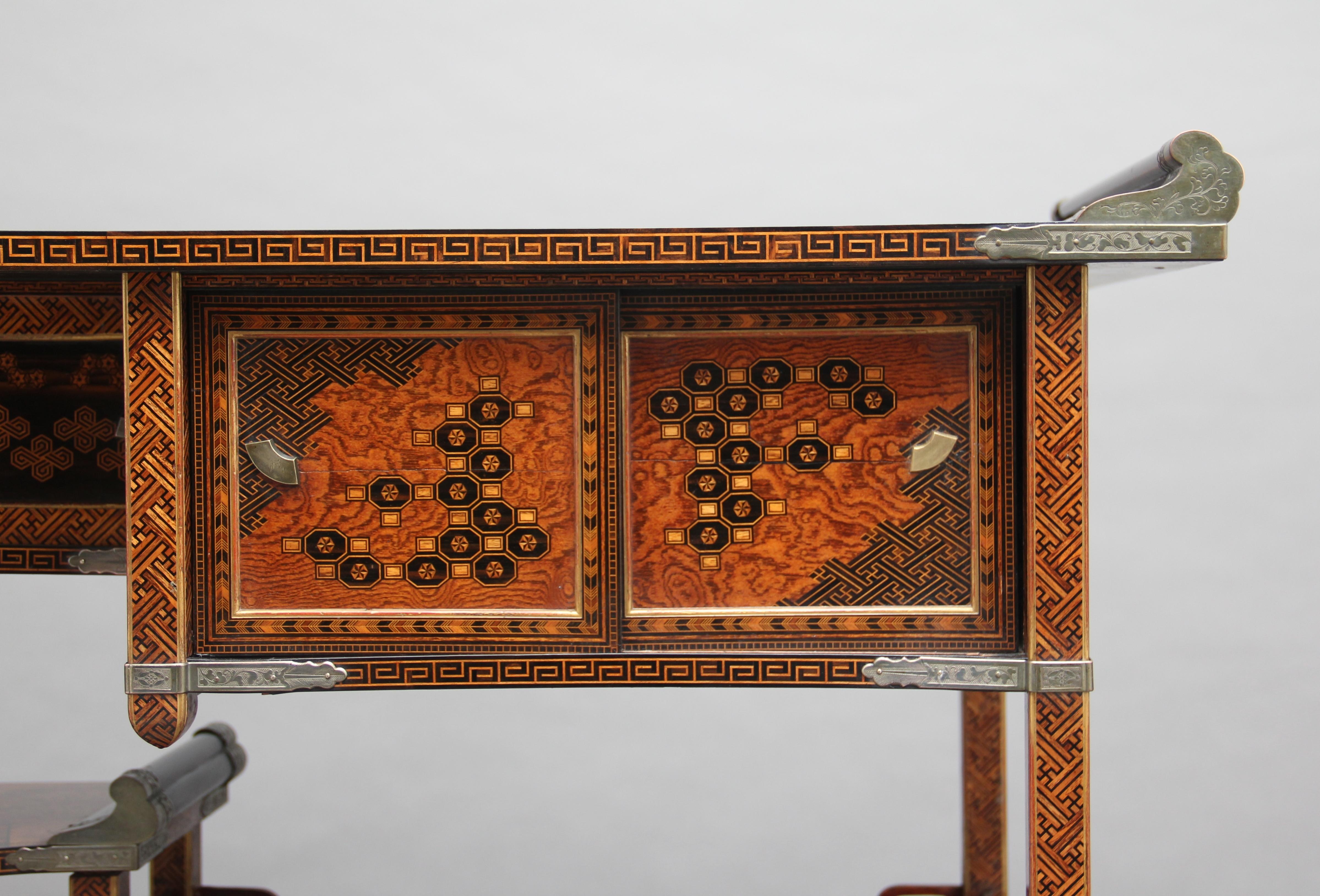 19th Century Japanese Marquetry Cabinet 12