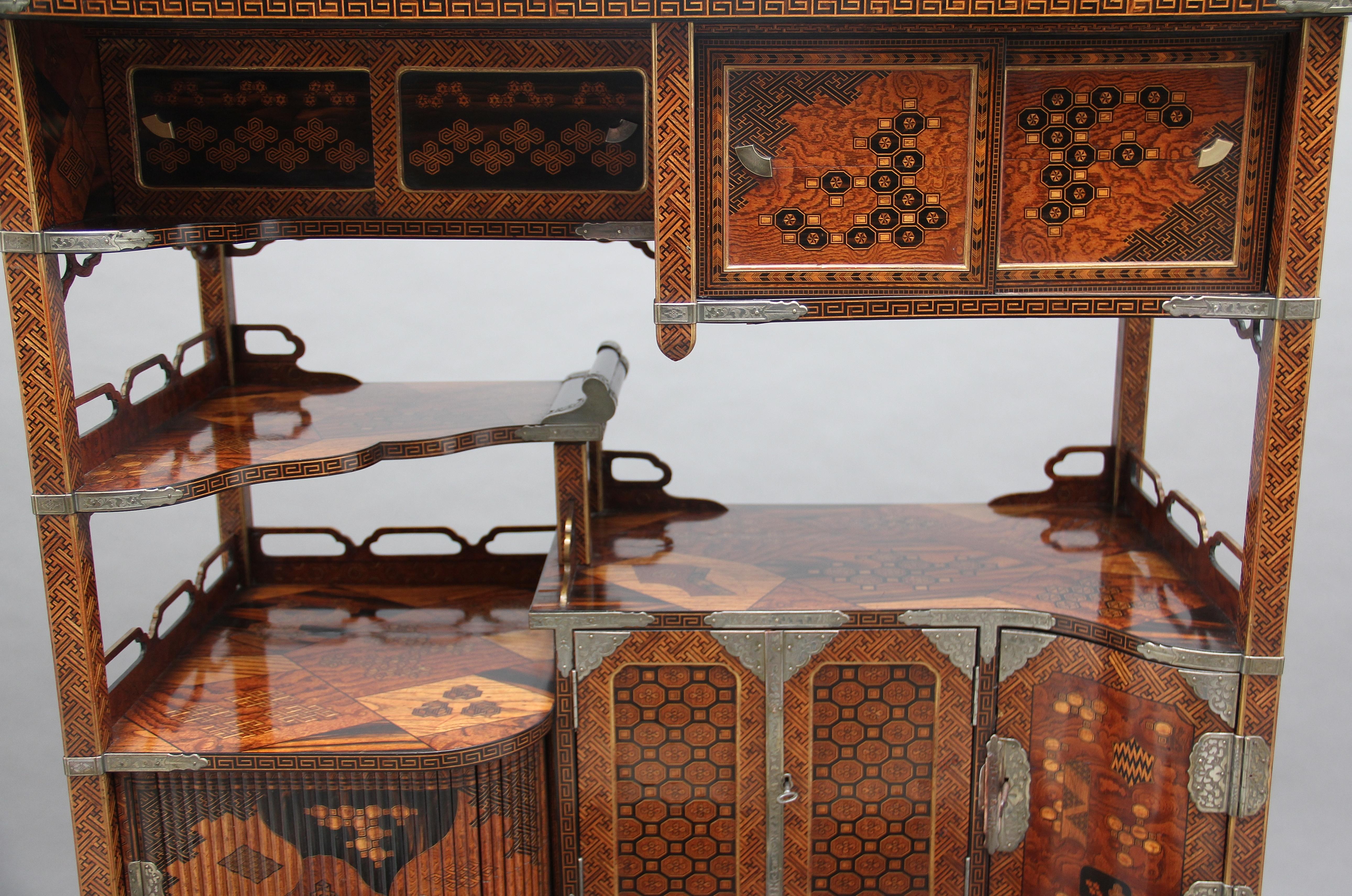19th Century Japanese Marquetry Cabinet 15
