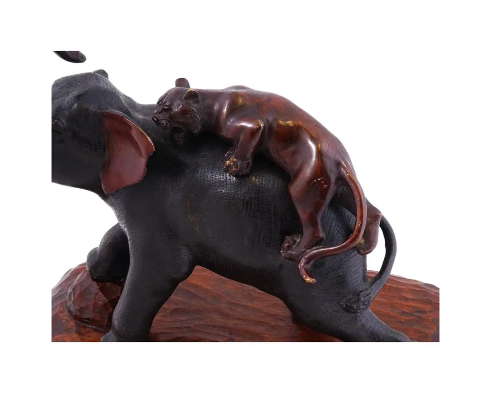 19Th Century Japanese Meiji Bronze Okimono Sculpture 7