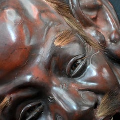 Masque japonais Meiji Iki du 19ème siècle