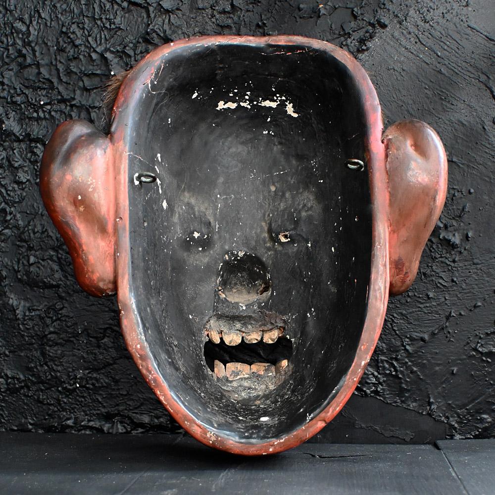 Japanische Meiji Iki-Maske des 19. Jahrhunderts (Gips) im Angebot